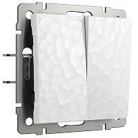 Выключатель без рамки Werkel Hammer 2-кл. белый картинка